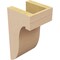 Ekena Millwork 5"W x 5"D x 10"H Wide Del Monte Rough Cedar Woodgrain TimberThane Corbel, Primed Tan CORUR05X05X10DELRCPR - alternate 3